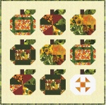 Pumpkins and Patches on ivory by Pumpkins and Patches on ivory by